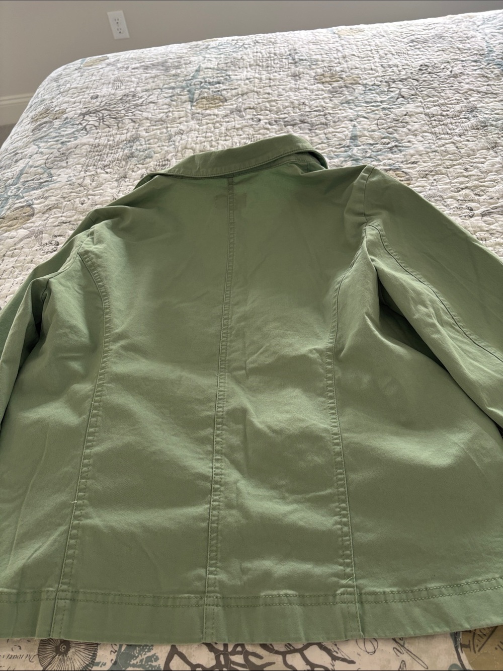 LOFT Light Mint Utility Jacket - Picture 2 of 2